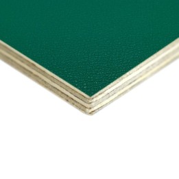 6.5mm High Quality Birch Wood Panels with Mint Green Textured PVC Laminate and Black Backing