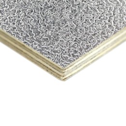 6.5mm High Quality Birch Wood Panels with Stucco Aluminium Laminate and Black Backing
