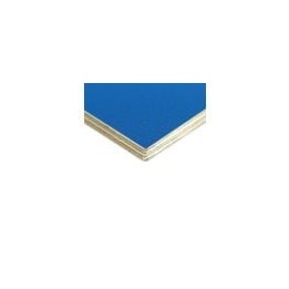6.5mm High Quality Birch Wood Panels with Sky Blue Textured PVC Laminate and Black Backing