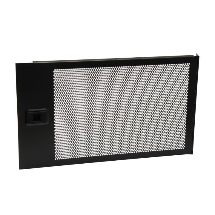 6U Hinged Vented Rack Panel with Slam Lock