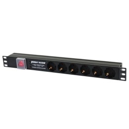 6-Way Europe Plug Horizontal Rack Mount PDU