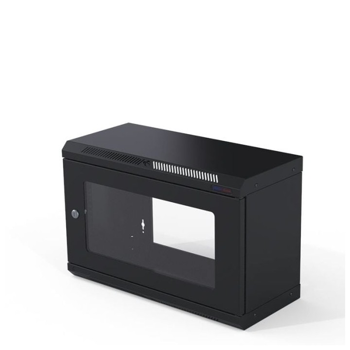 6U Shallow Wall Mount Rack M6 Threaded Rails