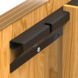 755mm Long Black Divider Strip for 9mm Dividers Panels