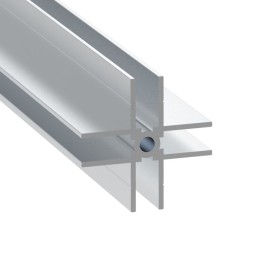 7mm 4-Way Divider Extrusion - 2m Long