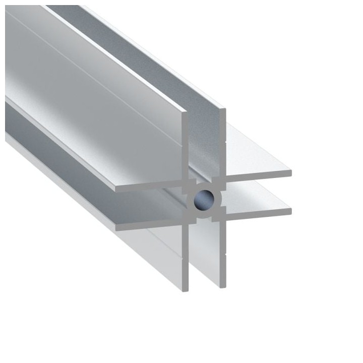7mm 4-Way Divider Extrusion - 2m Long