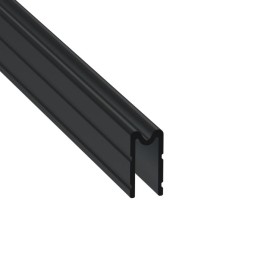 7mm Black Groove Extrusion Mates with EG-0310S/1-4M Tongue Extrusion - 4m Long