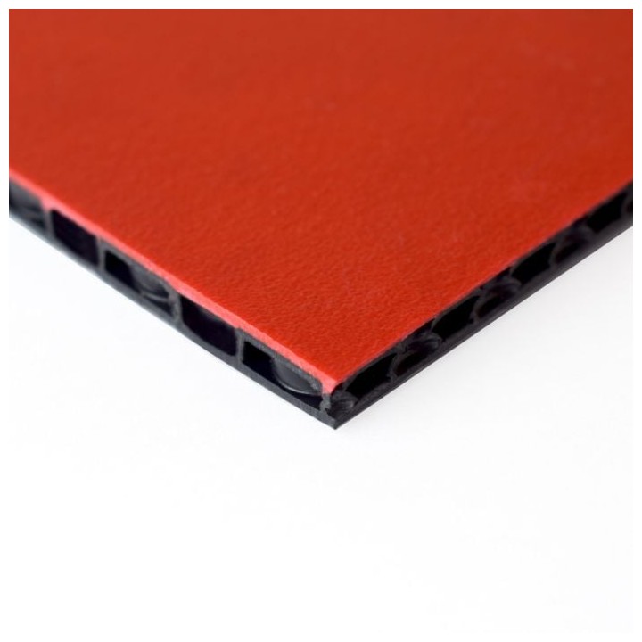7mm Red FLight Panels Lightweight Polypropylene Board