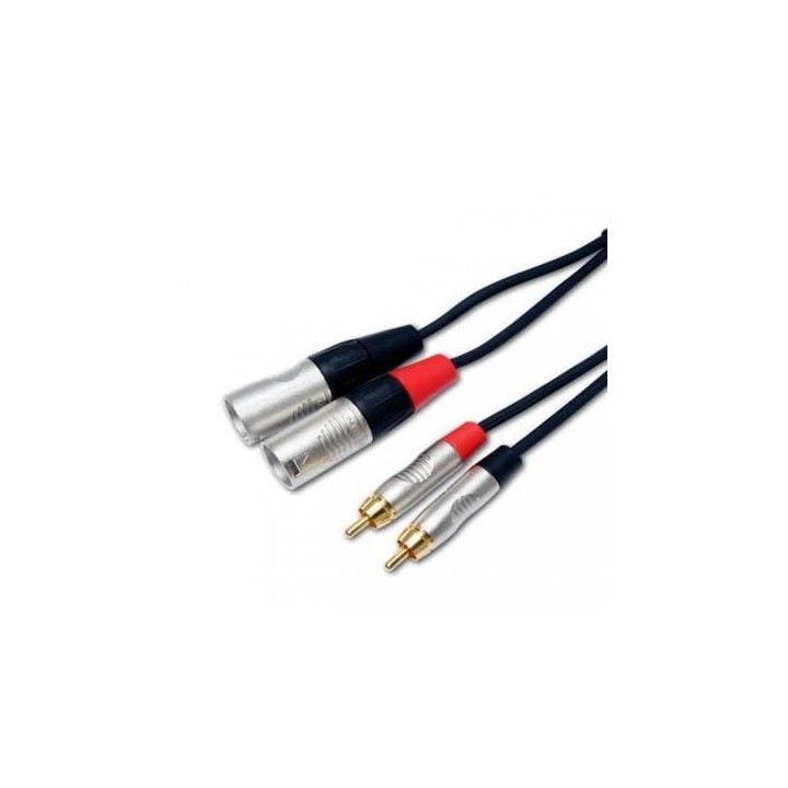 8000mm Rean Dual Signal RCA Phono XLR Signal Lead