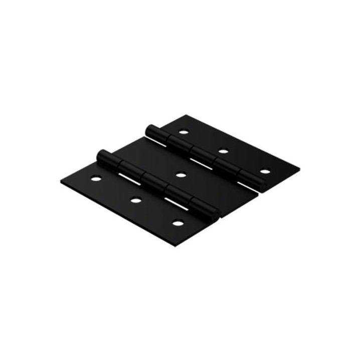 83.5mm x 70mm Double Knuckle Black Hinge