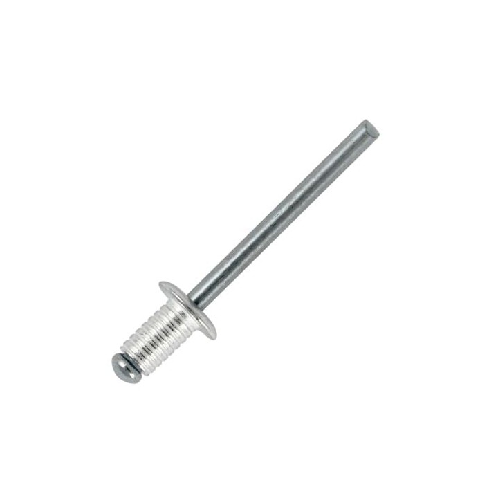 8mm Long Grooved Rivets with Aluminium Body and Steel Mandrel