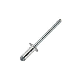 8mm Long Plain Rivets with Aluminium Body and Steel Mandrel