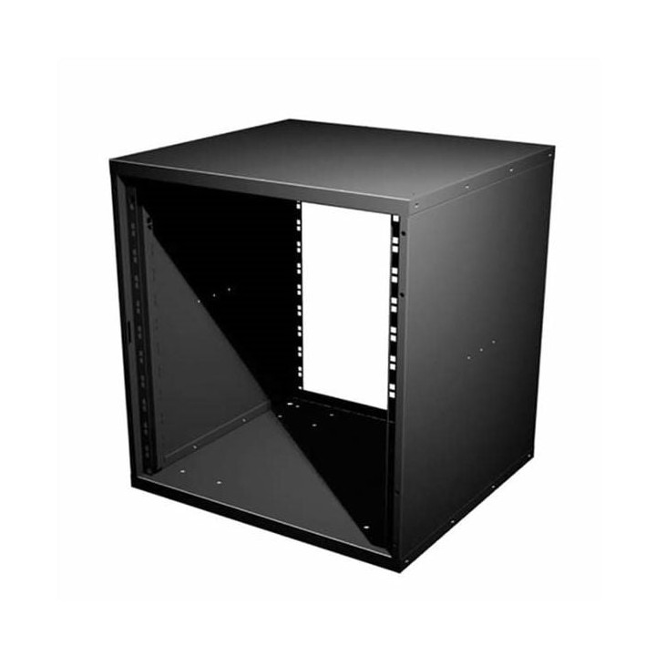 8U Flat Pack Rack with Square Hole Rails