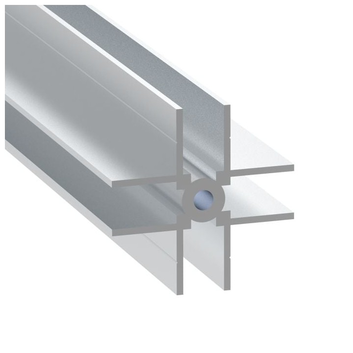 9.5mm 4-Way Divider Extrusion - 4m Long