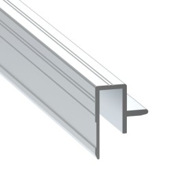 9.5mm Edge Extrusion with Lip for Slam-Lid System - 2m Long