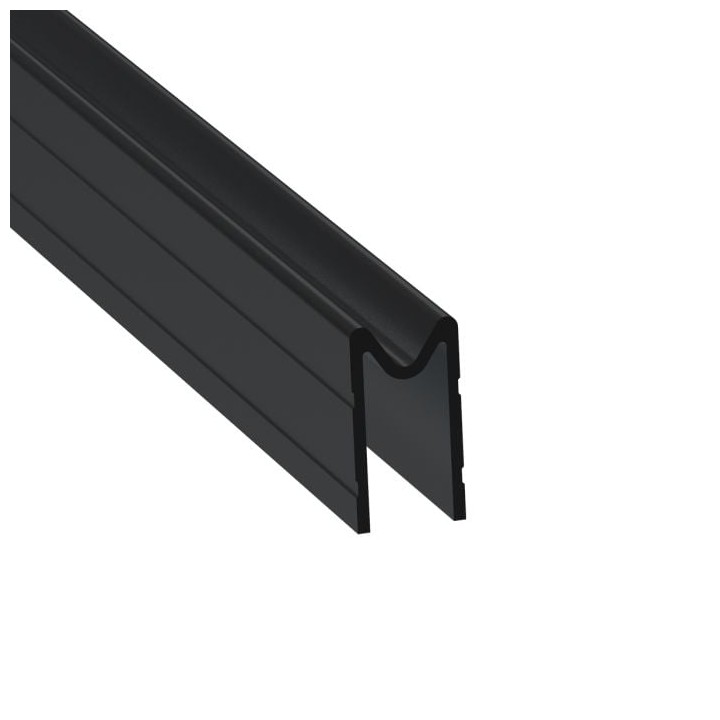 9.5mm Black Groove Extrusion Mates with EG-0500S/1-4M Tongue Extrusion