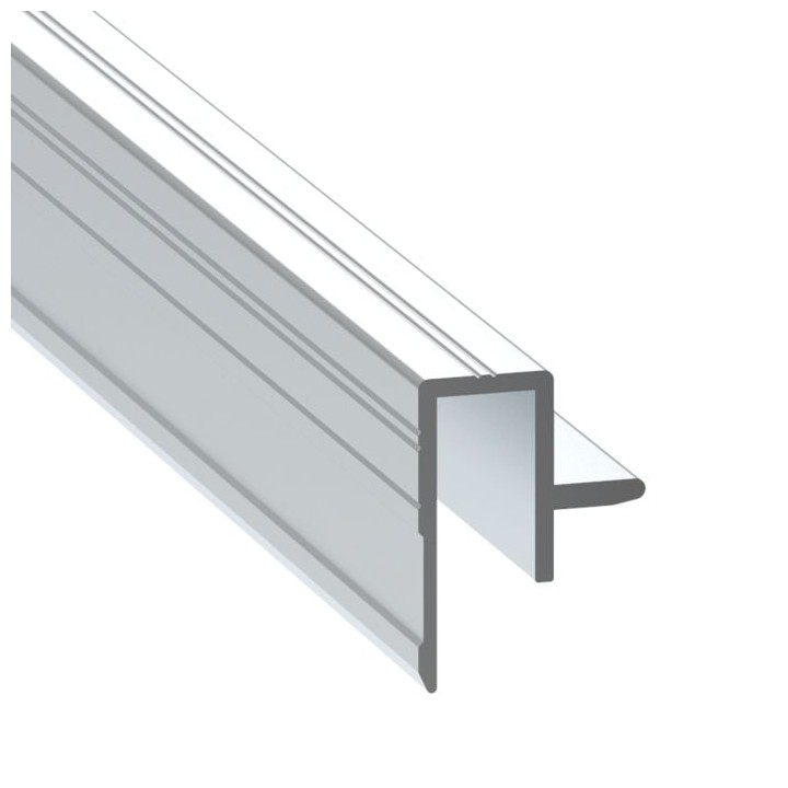 9.5mm Edge Extrusion with Lip for Slam-Lid System - 2m Long