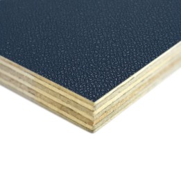 9mm High Quality Birch Wood Panels with Petrol Textured PVC Laminate and Black Backing