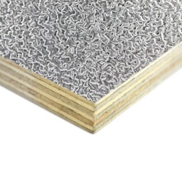 9mm High Quality Birch Wood Panels with Stucco Aluminium Laminate and Black Backing