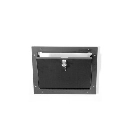 Black Access Door with Key Lock