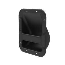 Black Cabinet Bar Handle with Aluminium Handle and Plastic Dish