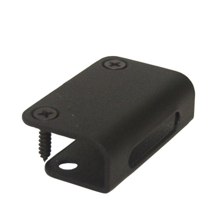 Black Castor Board Catch Plate for 12mm Panels