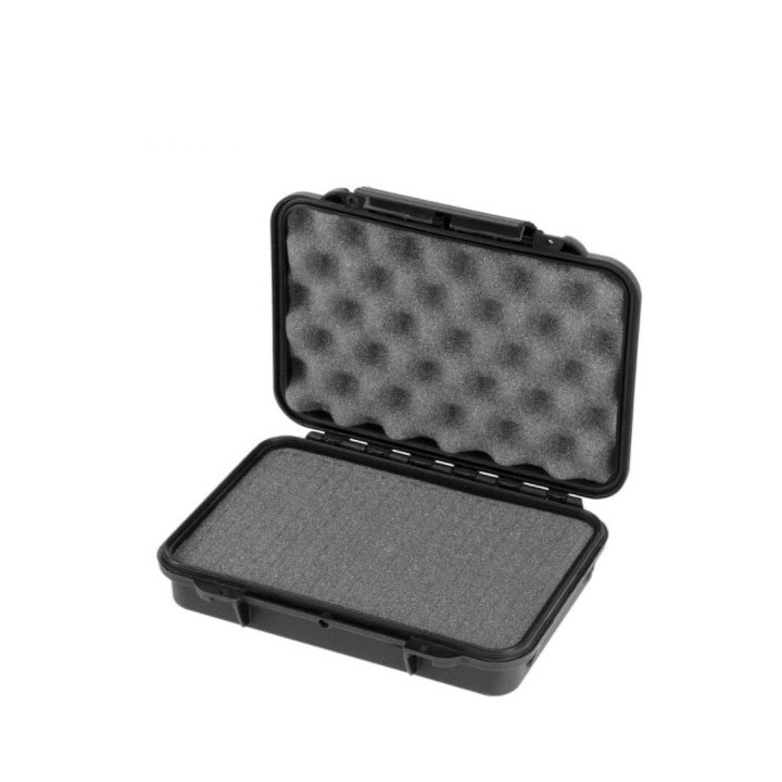 Black, cubed foams, INT 212x82xH47(14+33)mm, EXT 230x175xH53mm, 0,278kg, 1,39L