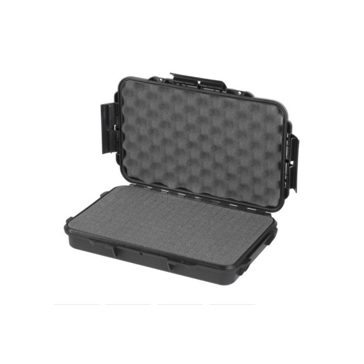 Black, cubed foams, INT 316x195xH53(16+37)mm, EXT 350x230xH59mm, 0,52kg, 3,26L