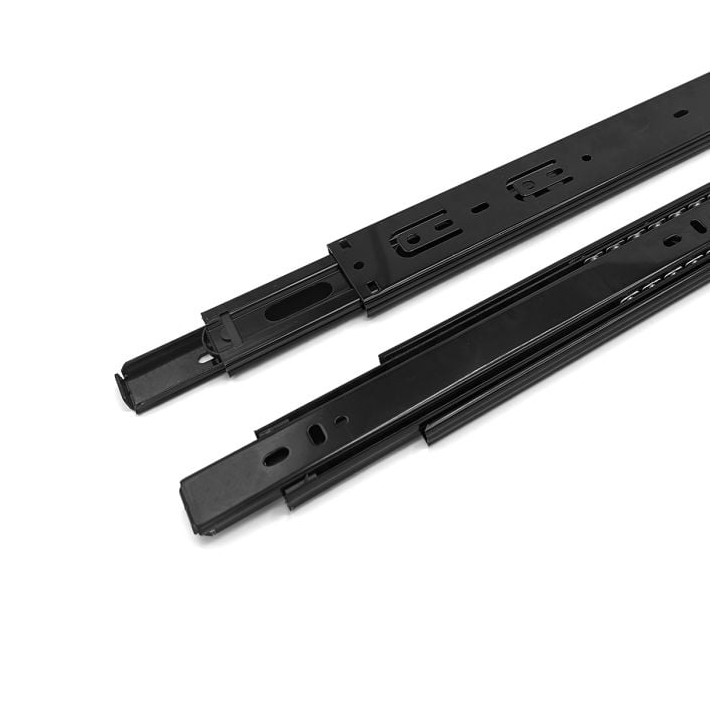 Black Drawer Slides - 45mm Wide - 600mm Long