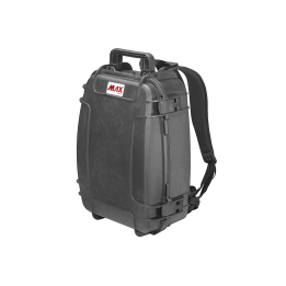 Black, empty Hard-shell backpack  INT. 484 x 315 x H158 (79,6 + 121,5)mm,  EXT 544 x 408 x 215,5 mm, 3,44 kg, 30L