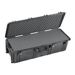 Black, cubed foam, INT 1100x370xH330(45+285)mm, EXT 1177x450xH348mm, 13,3kg, 130L