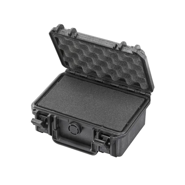 Black, High Density cubed foams, INT 200x125xH98(21,5+68,5)mm, EXT 234x173xH108,5mm, 2,1L