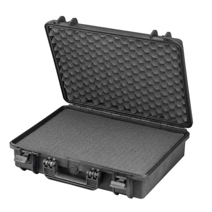 Black, High Density cubed foams, INT 465x335xH125(40+85)mm, EXT 502x415xH141mm, 19,47L