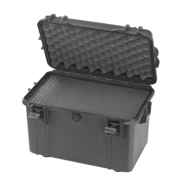 Black, cubed foams, INT 400x230xH260(47,5+212,5)mm, EXT 456x290xH318mm, 2,7kg, 22L