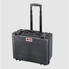 Black, High Density cubed foams + trolley, INT 465x335xH220(40+180)mm, EXT 502x422xH267mm, 34,27L