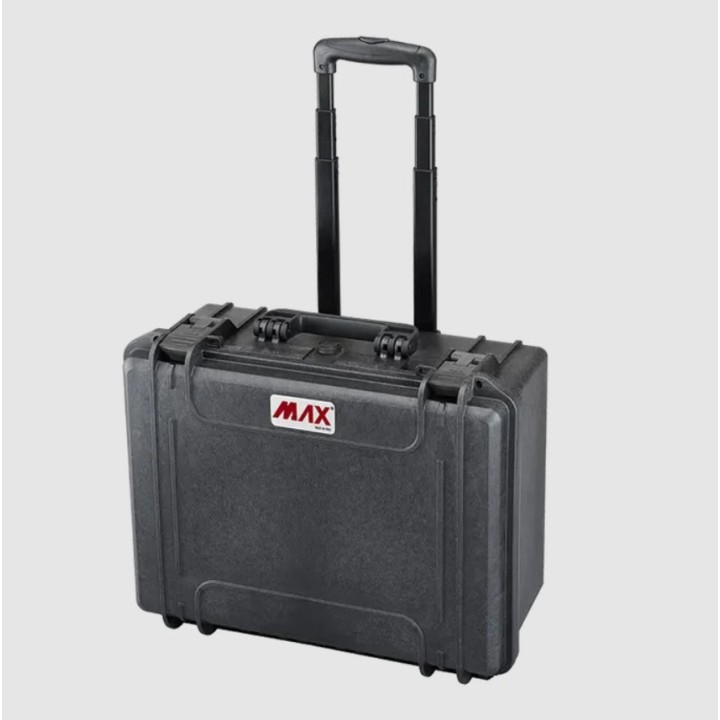 Black, High Density cubed foams + trolley, INT 465x335xH220(40+180)mm, EXT 502x422xH267mm, 34,27L