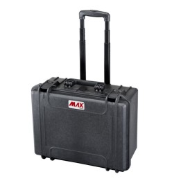 Black, Tool case with trolley, INT 466x335xH220(40+180)mm, EXT 503x422xH267mm, 7,1kg, 34,27L