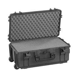 Black, cubed foams with trolley, INT 520x290xH200(45+155)mm, EXT 585x361xH238mm, 5,54kg, 4,02L