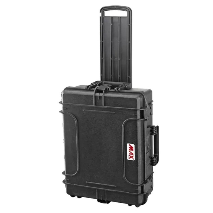 Black, cubed foams with trolley, INT 538x405xH190(50+140)mm, EXT 604x473xH225mm, 6,94kg, 41,4L