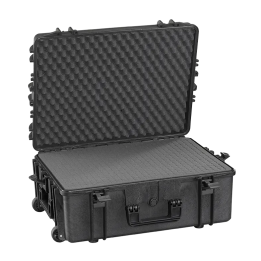 Black, cubed foams with trolley, INT 620x460xH250(60+190)mm, EXT 687x528xH286mm, 9,6kg, 71,3L