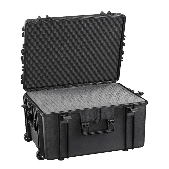 Black, High Density cubed foams , INT 620x460xH250(60+190)mm, EXT 687x528xH276mm, 71,3L