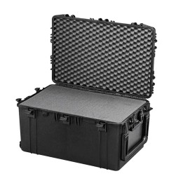 Black, High Density cubed foams, INT 750x480xH400(60+340)mm, EXT 816x540xH426mm, 144L
