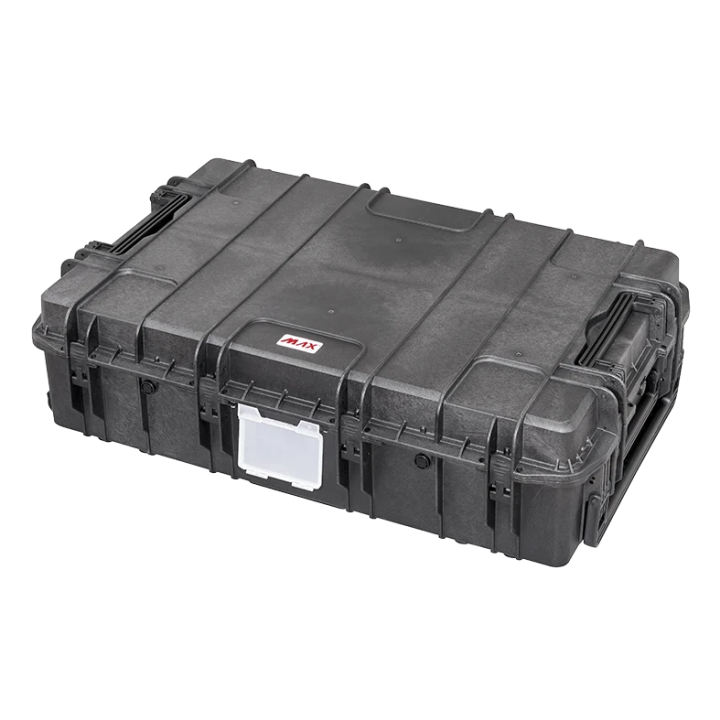 Black, empty with hinged lid,INT 1090 x 680 x H280, EXT 1178 x 780 x H330, 215 L