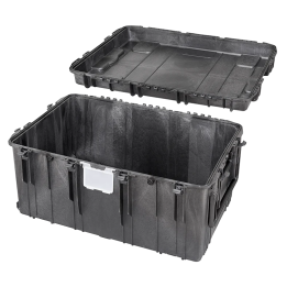 Black, empty with removable lid , INT 1090 x 680 x H510, EXT 1178 x 780 x H584, 395L