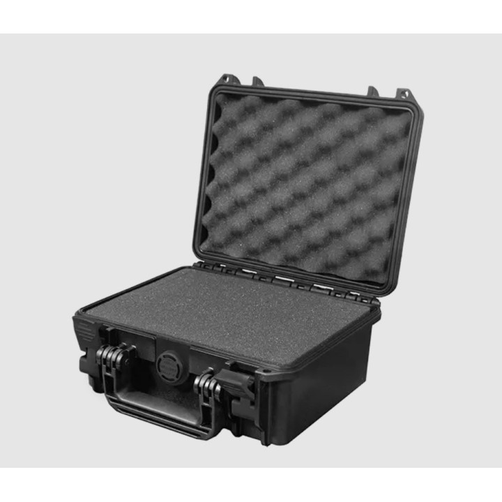 Black, High Density cubed foams, INT 236x180xH106(25+81)mm, EXT 259x243xH117,5mm, 4,48L