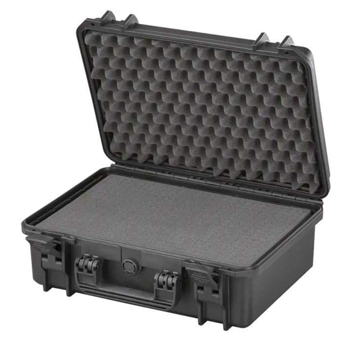 Black, High Density cubed foams, INT 426x290xH159(45+114)mm, EXT 464x366xH176mm, 19,64L