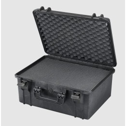 Black, High Density cubed foams, INT 465x335xH220(40+180)mm, EXT 502x415xH246mm, 34,27L