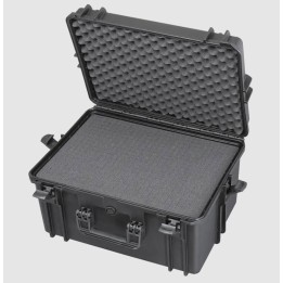 Black, High Density cubed foams, INT 500x350xH280(58+222)mm, EXT 555x428xH306mm, 49L