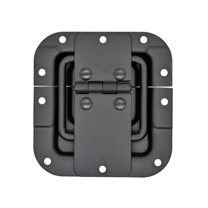 Black Hinge with Lid Stay in Shallow Dish with 30mm Offset