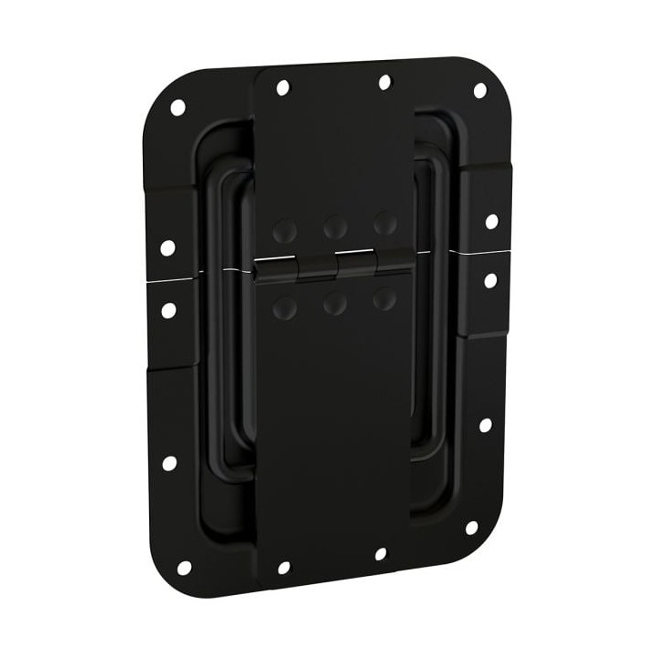 Black Large Lid Stay in 7mm Deep Shallow Dish with 27mm Offset