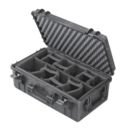 Black, padded dividers, INT 520x290xH200(45+155)mm, EXT 574x361xH225mm, 4,56kg, 4,02L